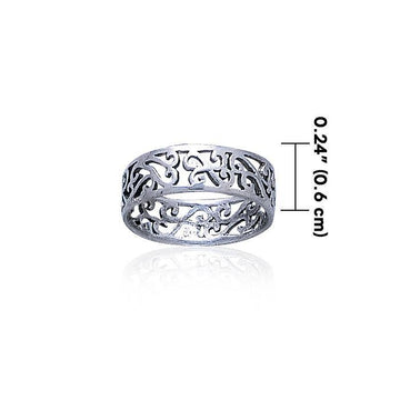 Celtic Silver Spiral Ring TR283 - Jewelry